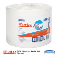 Load image into Gallery viewer, WypAll® wholesale. X50 Cloths, Jumbo Roll, 9 4-5 X 13 2-5, White, 1100-roll. HSD Wholesale: Janitorial Supplies, Breakroom Supplies, Office Supplies.