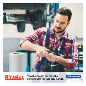 WypAll® wholesale. X60 Cloths, Small Roll, 9 4-5 X 13 2-5, White, 130-roll, 12 Rolls-carton. HSD Wholesale: Janitorial Supplies, Breakroom Supplies, Office Supplies.