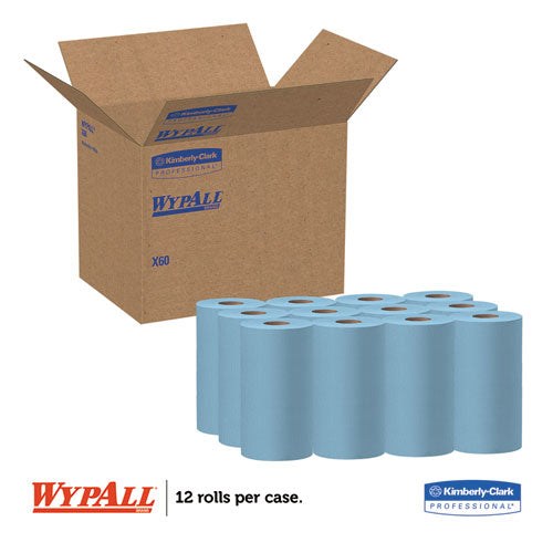 WypAll® wholesale. X60 Cloths, Small Roll, 9.8 X 13.4, Blue, 130-roll, 12 Rolls-carton. HSD Wholesale: Janitorial Supplies, Breakroom Supplies, Office Supplies.