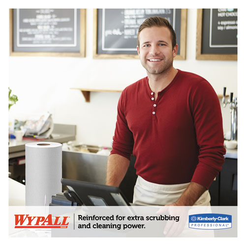WypAll® wholesale. X60 Cloths, Small Roll, 19 3-5 X 13 2-5, White, 130-rl, 6 Rl-ct. HSD Wholesale: Janitorial Supplies, Breakroom Supplies, Office Supplies.