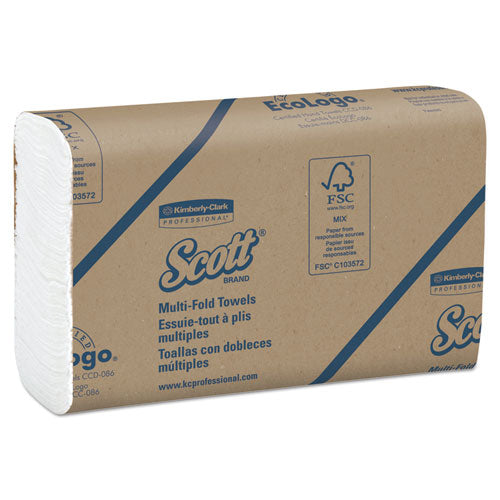 Scott® wholesale. Scott Essential Multi-fold Towels,8 X 9 2-5, White, 250-pack, 16 Packs-carton. HSD Wholesale: Janitorial Supplies, Breakroom Supplies, Office Supplies.