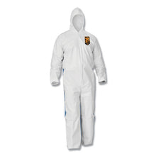 Load image into Gallery viewer, KleenGuard™ wholesale. Kleenguard™ A35 Liquid And Particle Protection Coveralls, Hooded, Large, White, 25-carton. HSD Wholesale: Janitorial Supplies, Breakroom Supplies, Office Supplies.