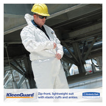 Load image into Gallery viewer, KleenGuard™ wholesale. Kleenguard™ A35 Liquid And Particle Protection Coveralls, Hooded, Large, White, 25-carton. HSD Wholesale: Janitorial Supplies, Breakroom Supplies, Office Supplies.