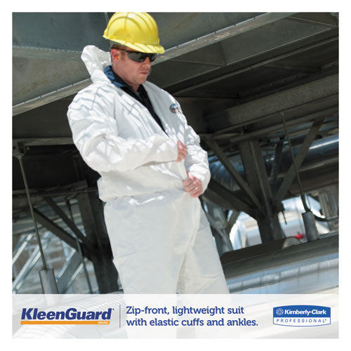 KleenGuard™ wholesale. Kleenguard™ A35 Liquid And Particle Protection Coveralls, Hooded, Large, White, 25-carton. HSD Wholesale: Janitorial Supplies, Breakroom Supplies, Office Supplies.