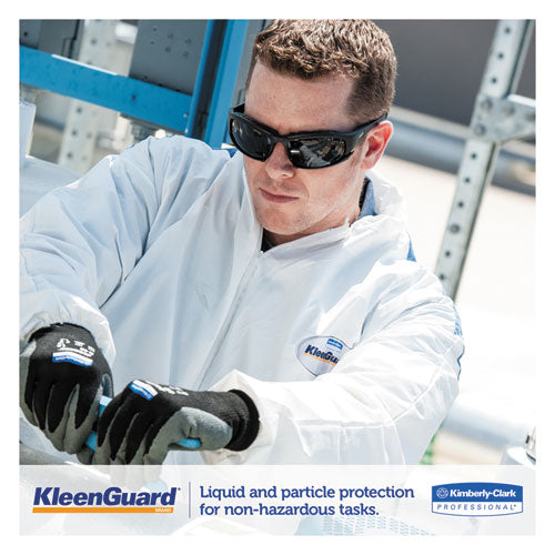 KleenGuard™ wholesale. Kleenguard™ A35 Liquid And Particle Protection Coveralls, Hooded, Large, White, 25-carton. HSD Wholesale: Janitorial Supplies, Breakroom Supplies, Office Supplies.