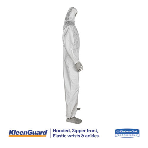 KleenGuard™ wholesale. Kleenguard™ A35 Liquid And Particle Protection Coveralls, Hooded, X-large, White, 25-carton. HSD Wholesale: Janitorial Supplies, Breakroom Supplies, Office Supplies.