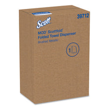 Load image into Gallery viewer, Scott® wholesale. Mod* Scottfold* Towel Dispenser, 10.6 X 5.48 X 18.79, Brushed Metallic. HSD Wholesale: Janitorial Supplies, Breakroom Supplies, Office Supplies.