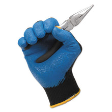 Load image into Gallery viewer, KleenGuard™ wholesale. Kleenguard™  Nitrile Coated Gloves, 220 Mm Length, Small-size 7, Blue, 12 Pairs. HSD Wholesale: Janitorial Supplies, Breakroom Supplies, Office Supplies.