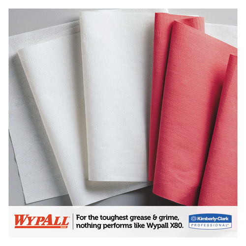 WypAll® wholesale. X80 Cloths With Hydroknit, Jumbo Roll, 12 1-2w X 13.4 White, 475 Roll. HSD Wholesale: Janitorial Supplies, Breakroom Supplies, Office Supplies.