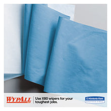 Load image into Gallery viewer, WypAll® wholesale. X80 Cloths, Brag Box, Hydroknit, Blue, 11.1 X 16.8, 160 Wipers-carton. HSD Wholesale: Janitorial Supplies, Breakroom Supplies, Office Supplies.