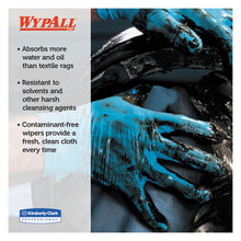 Load image into Gallery viewer, WypAll® wholesale. X80 Cloths With Hydroknit, Jumbo Roll, 12 1-2 X 13 2-5, Blue, 475-roll. HSD Wholesale: Janitorial Supplies, Breakroom Supplies, Office Supplies.