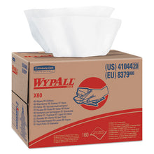 Load image into Gallery viewer, WypAll® wholesale. X80 Cloths, Hydroknit, Brag Box, White, 12 1-2 X 16 4-5, 160-box. HSD Wholesale: Janitorial Supplies, Breakroom Supplies, Office Supplies.