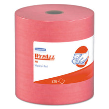 Load image into Gallery viewer, WypAll® wholesale. X80 Cloths, Hydroknit, Jumbo Roll, 12 1-2 X 13 2-5, Red, 475 Wipers-roll. HSD Wholesale: Janitorial Supplies, Breakroom Supplies, Office Supplies.