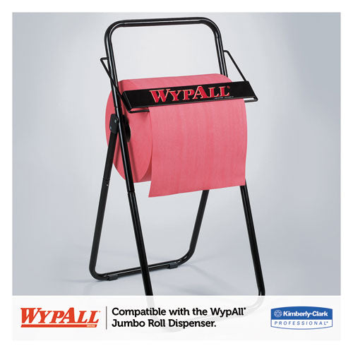 WypAll® wholesale. X80 Cloths, Hydroknit, Jumbo Roll, 12 1-2 X 13 2-5, Red, 475 Wipers-roll. HSD Wholesale: Janitorial Supplies, Breakroom Supplies, Office Supplies.