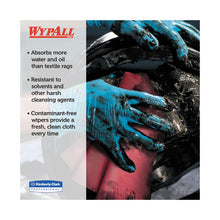 Load image into Gallery viewer, WypAll® wholesale. X80 Cloths, Hydroknit, Jumbo Roll, 12 1-2 X 13 2-5, Red, 475 Wipers-roll. HSD Wholesale: Janitorial Supplies, Breakroom Supplies, Office Supplies.