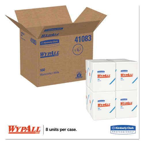 WypAll® wholesale. X60 Cloths, 1-4 Fold, 12 1-2 X 10, White, 70-pack, 8 Packs-carton. HSD Wholesale: Janitorial Supplies, Breakroom Supplies, Office Supplies.
