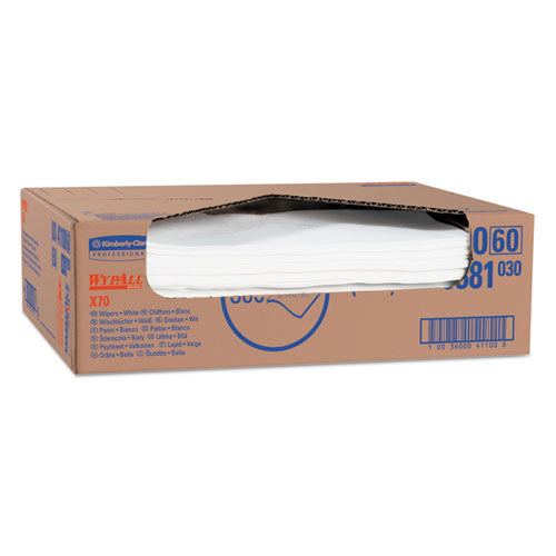 WypAll® wholesale. X70 Cloths, Flat Sheet, 14.9 X 16.6, White, 300-carton. HSD Wholesale: Janitorial Supplies, Breakroom Supplies, Office Supplies.