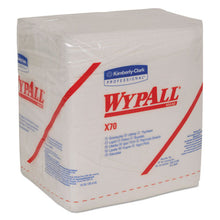 Load image into Gallery viewer, WypAll® wholesale. X70 Cloths, 1-4 Fold, 12 1-2 X 12, White, 76-pack, 12 Packs-carton. HSD Wholesale: Janitorial Supplies, Breakroom Supplies, Office Supplies.