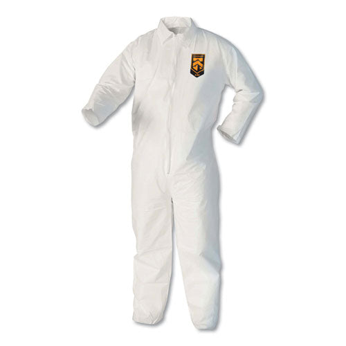 KleenGuard™ wholesale. Kleenguard™ A40 Coveralls, X-large, White. HSD Wholesale: Janitorial Supplies, Breakroom Supplies, Office Supplies.
