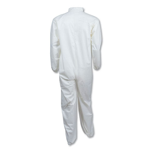 KleenGuard™ wholesale. Kleenguard™ A40 Elastic-cuff And Ankles Coveralls, 3x-large, White, 25-carton. HSD Wholesale: Janitorial Supplies, Breakroom Supplies, Office Supplies.