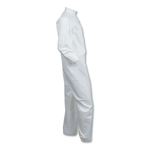 KleenGuard™ wholesale. Kleenguard™ A40 Elastic-cuff And Ankles Coveralls, 4x-large, White, 25-carton. HSD Wholesale: Janitorial Supplies, Breakroom Supplies, Office Supplies.