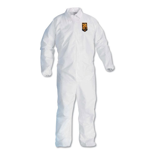 KleenGuard™ wholesale. Kleenguard™ A40 Elastic-cuff And Ankles Coveralls, 4x-large, White, 25-carton. HSD Wholesale: Janitorial Supplies, Breakroom Supplies, Office Supplies.