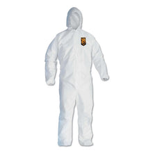 Load image into Gallery viewer, KleenGuard™ wholesale. Kleenguard™ A40 Elastic-cuff And Ankles Hooded Coveralls, White, X-large, 25-case. HSD Wholesale: Janitorial Supplies, Breakroom Supplies, Office Supplies.