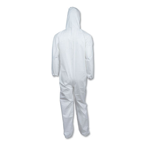 KleenGuard™ wholesale. Kleenguard™ A40 Elastic-cuff And Ankles Hooded Coveralls, White, X-large, 25-case. HSD Wholesale: Janitorial Supplies, Breakroom Supplies, Office Supplies.