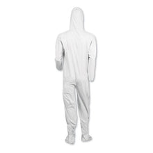 Load image into Gallery viewer, KleenGuard™ wholesale. Kleenguard™ A40 Elastic-cuff, Ankle, Hood And Boot Coveralls, Large, White, 25-carton. HSD Wholesale: Janitorial Supplies, Breakroom Supplies, Office Supplies.