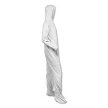 Load image into Gallery viewer, KleenGuard™ wholesale. Kleenguard™ A40 Elastic-cuff, Ankle, Hood And Boot Coveralls, Large, White, 25-carton. HSD Wholesale: Janitorial Supplies, Breakroom Supplies, Office Supplies.