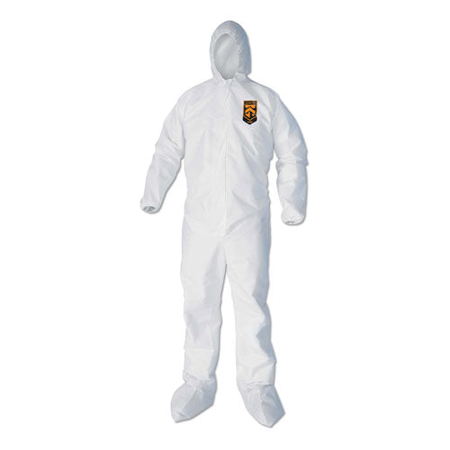 KleenGuard™ wholesale. Kleenguard™ A40 Elastic-cuff, Ankle, Hood And Boot Coveralls, X-large, White, 25-carton. HSD Wholesale: Janitorial Supplies, Breakroom Supplies, Office Supplies.