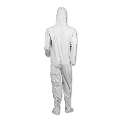 KleenGuard™ wholesale. Kleenguard™ A40 Elastic-cuff, Ankle, Hood And Boot Coveralls, White, 3x-large, 25-carton. HSD Wholesale: Janitorial Supplies, Breakroom Supplies, Office Supplies.