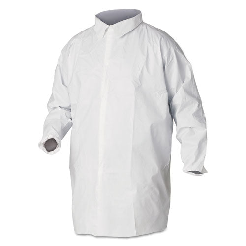 KleenGuard™ wholesale. Kleenguard™ A40 Liquid And Particle Protection Lab Coats, 2x-large, White, 30-carton. HSD Wholesale: Janitorial Supplies, Breakroom Supplies, Office Supplies.