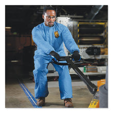 Load image into Gallery viewer, KleenGuard™ wholesale. Kleenguard™ A60 Elastic-cuff, Ankle And Back Coveralls, Blue, Large, 24-carton. HSD Wholesale: Janitorial Supplies, Breakroom Supplies, Office Supplies.