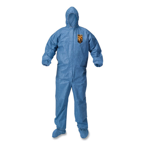 KleenGuard™ wholesale. Kleenguard™ A65 Hood And Boot Flame-resistant Coveralls, Blue, 2x-large, 25-carton. HSD Wholesale: Janitorial Supplies, Breakroom Supplies, Office Supplies.