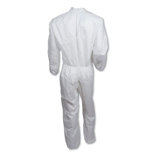 KleenGuard™ wholesale. Kleenguard™ A30 Elastic Back Coveralls, 2x-large, White, 25-carton. HSD Wholesale: Janitorial Supplies, Breakroom Supplies, Office Supplies.