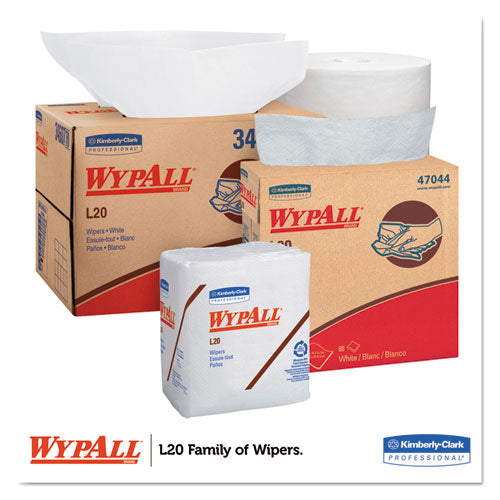 WypAll® wholesale. L20 Towels, Pop-up Box, 4-ply, 9 1-10 X 16 4-5, White, 88-box, 10-carton. HSD Wholesale: Janitorial Supplies, Breakroom Supplies, Office Supplies.