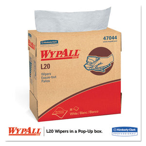 WypAll® wholesale. L20 Towels, Pop-up Box, 4-ply, 9 1-10 X 16 4-5, White, 88-box, 10-carton. HSD Wholesale: Janitorial Supplies, Breakroom Supplies, Office Supplies.