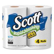 Load image into Gallery viewer, Scott® wholesale. Scott Rapid-dissolving Toilet Paper, Bath Tissue, Septic Safe, 1-ply, White, 231 Sheets-roll, 4-rolls-pack, 12 Packs-carton. HSD Wholesale: Janitorial Supplies, Breakroom Supplies, Office Supplies.