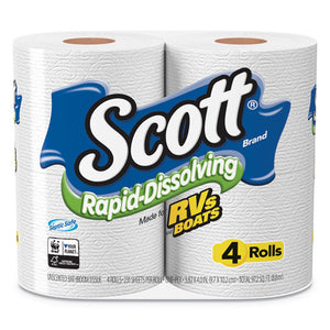 Scott® wholesale. Scott Rapid-dissolving Toilet Paper, Bath Tissue, Septic Safe, 1-ply, White, 231 Sheets-roll, 4-rolls-pack, 12 Packs-carton. HSD Wholesale: Janitorial Supplies, Breakroom Supplies, Office Supplies.