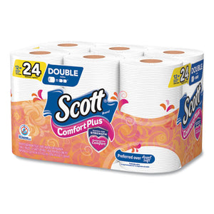 Scott® wholesale. Scott Comfortplus Toilet Paper, Double Roll, Bath Tissue, Septic Safe, 1-ply, White, 231 Sheets-roll, 12 Rolls-pack. HSD Wholesale: Janitorial Supplies, Breakroom Supplies, Office Supplies.