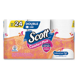 Scott® wholesale. Scott Comfortplus Toilet Paper, Double Roll, Bath Tissue, Septic Safe, 1-ply, White, 231 Sheets-roll, 12 Rolls-pack. HSD Wholesale: Janitorial Supplies, Breakroom Supplies, Office Supplies.