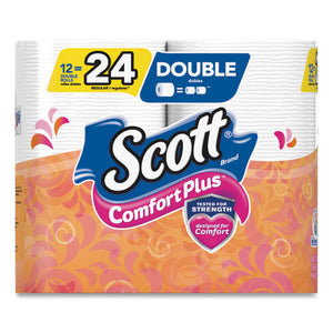 Scott® wholesale. Scott Comfortplus Toilet Paper, Double Roll, Bath Tissue, Septic Safe, 1-ply, White, 231 Sheets-roll, 12 Rolls-pack. HSD Wholesale: Janitorial Supplies, Breakroom Supplies, Office Supplies.