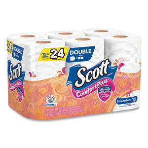 Scott® wholesale. Scott Comfortplus Toilet Paper, Double Roll, Bath Tissue, Septic Safe, 1-ply, White, 231 Sheets-roll, 12 Rolls-pack. HSD Wholesale: Janitorial Supplies, Breakroom Supplies, Office Supplies.