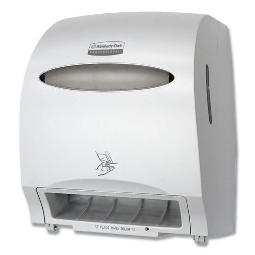 Kimberly-Clark Professional* wholesale. Kimberly-Clark Scott Electronic Towel Dispenser, 12.7 X 9.57 X 15.76, White. HSD Wholesale: Janitorial Supplies, Breakroom Supplies, Office Supplies.