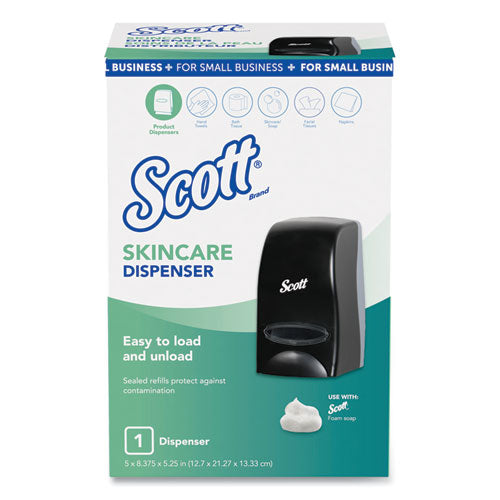 Scott® wholesale. Scott Essential Manual Skin Care Dispenser, For Small Business, 1,000 Ml, 5.43 X 4.85 X 8.36, Black. HSD Wholesale: Janitorial Supplies, Breakroom Supplies, Office Supplies.