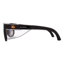 Load image into Gallery viewer, KleenGuard™ wholesale. Kleenguard™ Maverick Safety Glasses, Black, Polycarbonate Frame, Smoke Lens. HSD Wholesale: Janitorial Supplies, Breakroom Supplies, Office Supplies.