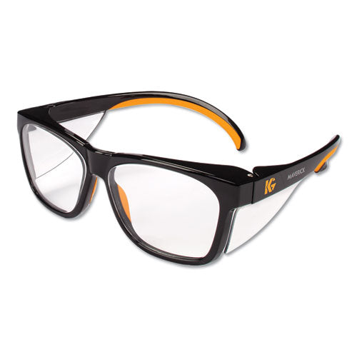KleenGuard™ wholesale. Kleenguard™ Maverick Safety Glasses, Black-orange, Polycarbonate Frame. HSD Wholesale: Janitorial Supplies, Breakroom Supplies, Office Supplies.