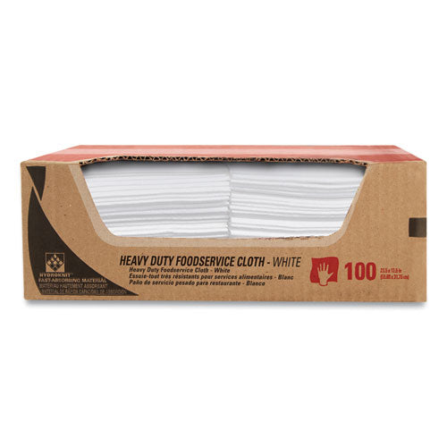WypAll® wholesale. Heavy-duty Foodservice Cloths, 12.5 X 23.5, White, 100-carton. HSD Wholesale: Janitorial Supplies, Breakroom Supplies, Office Supplies.
