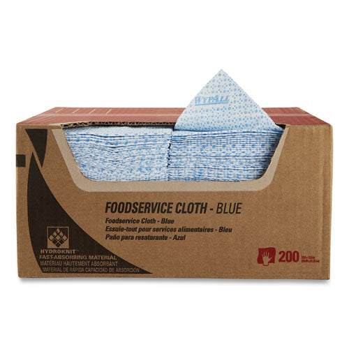 WypAll® wholesale. Foodservice Cloths, 12.5 X 23.5, Blue, 200-carton. HSD Wholesale: Janitorial Supplies, Breakroom Supplies, Office Supplies.